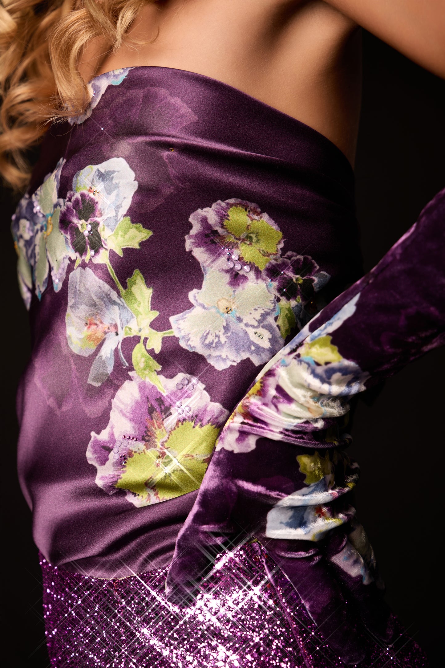Elegante Samthandschuhe