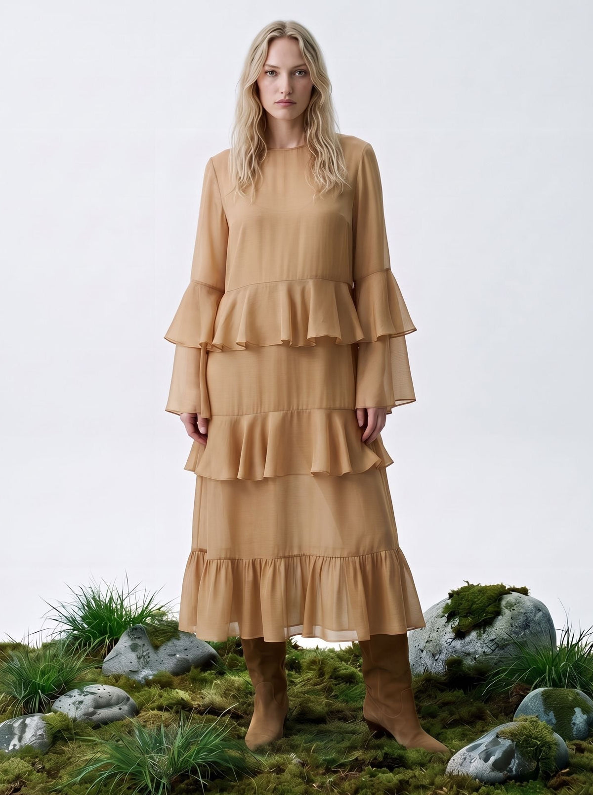 Kleid aus veganer Bambusseide - hautfreundlich