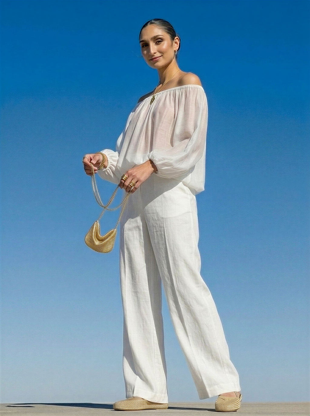 Hose mit UV-Schutz 50+ aus Öko-Tex® Leinenstoff